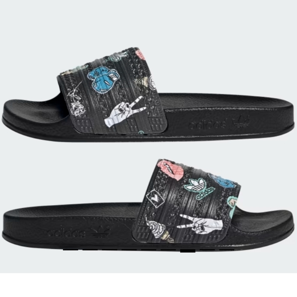 ADIDAS ADILETTE J SLIDES size 6 - Picture 7 of 11